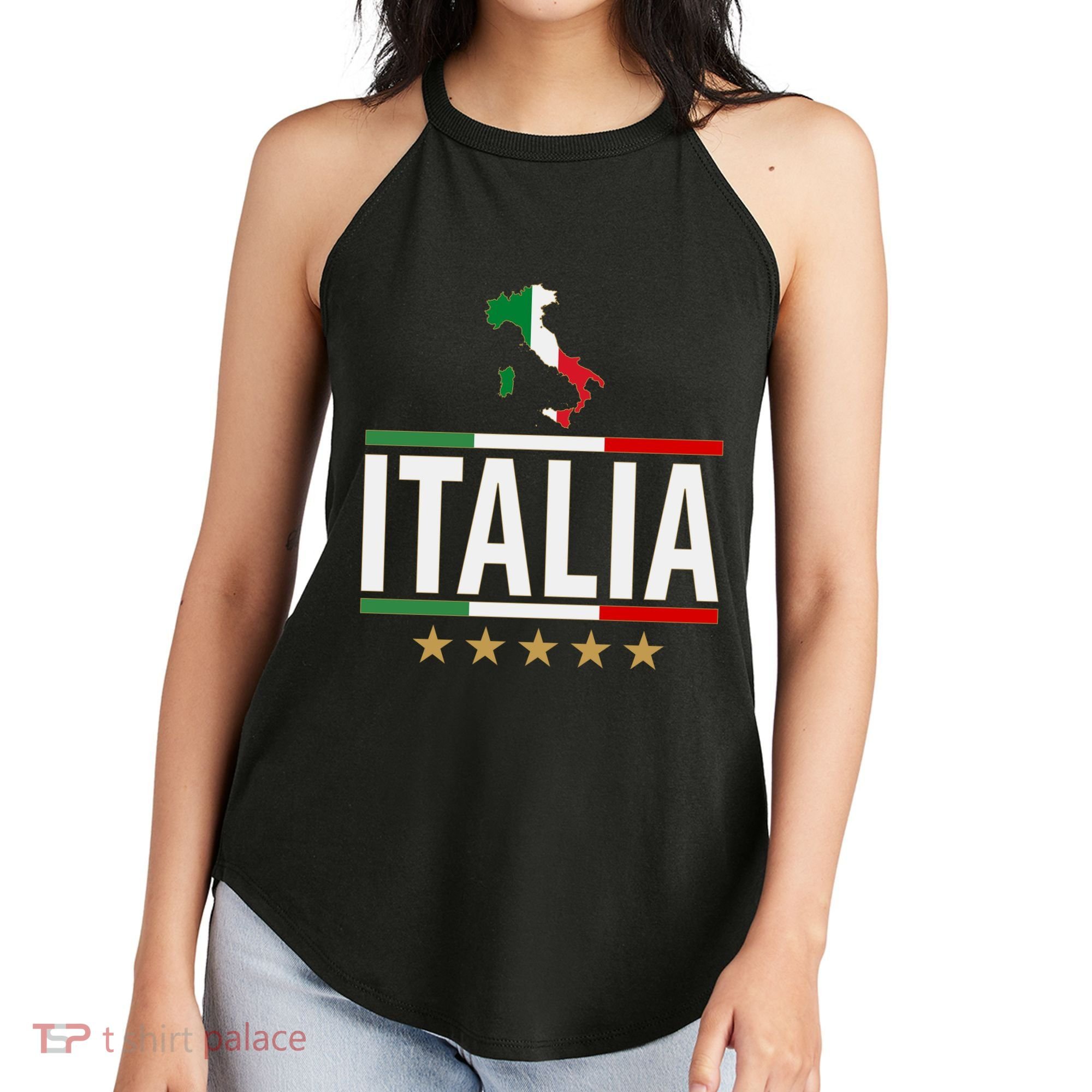 Italia Italy Soccer Football Champions Women's Perfect Tri Rocker Tank