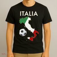 Italia Italy Soccer Football Map Flag colors T-Shirt thumb 3