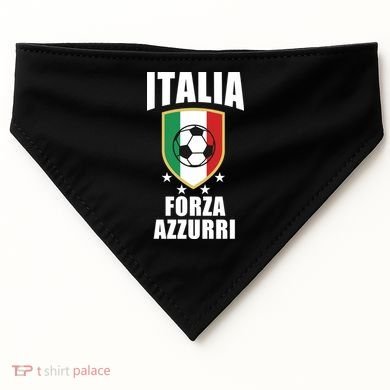 Italia Soccer Forza Azzurri USA-Made Doggie Bandana