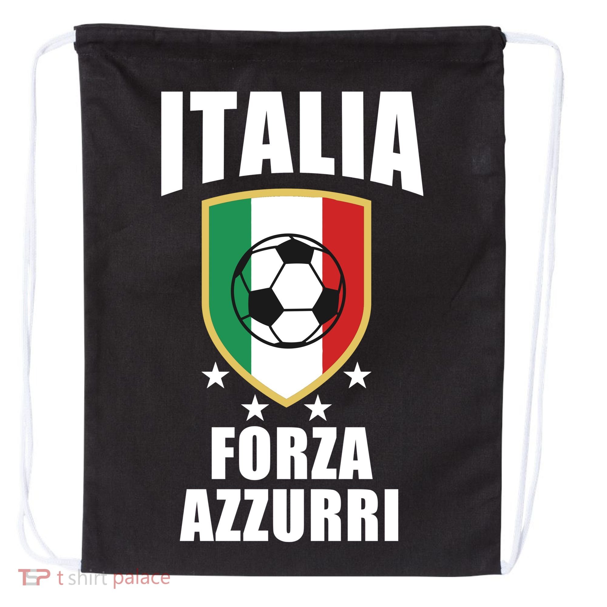 Italia Soccer Forza Azzurri Drawstring Bag