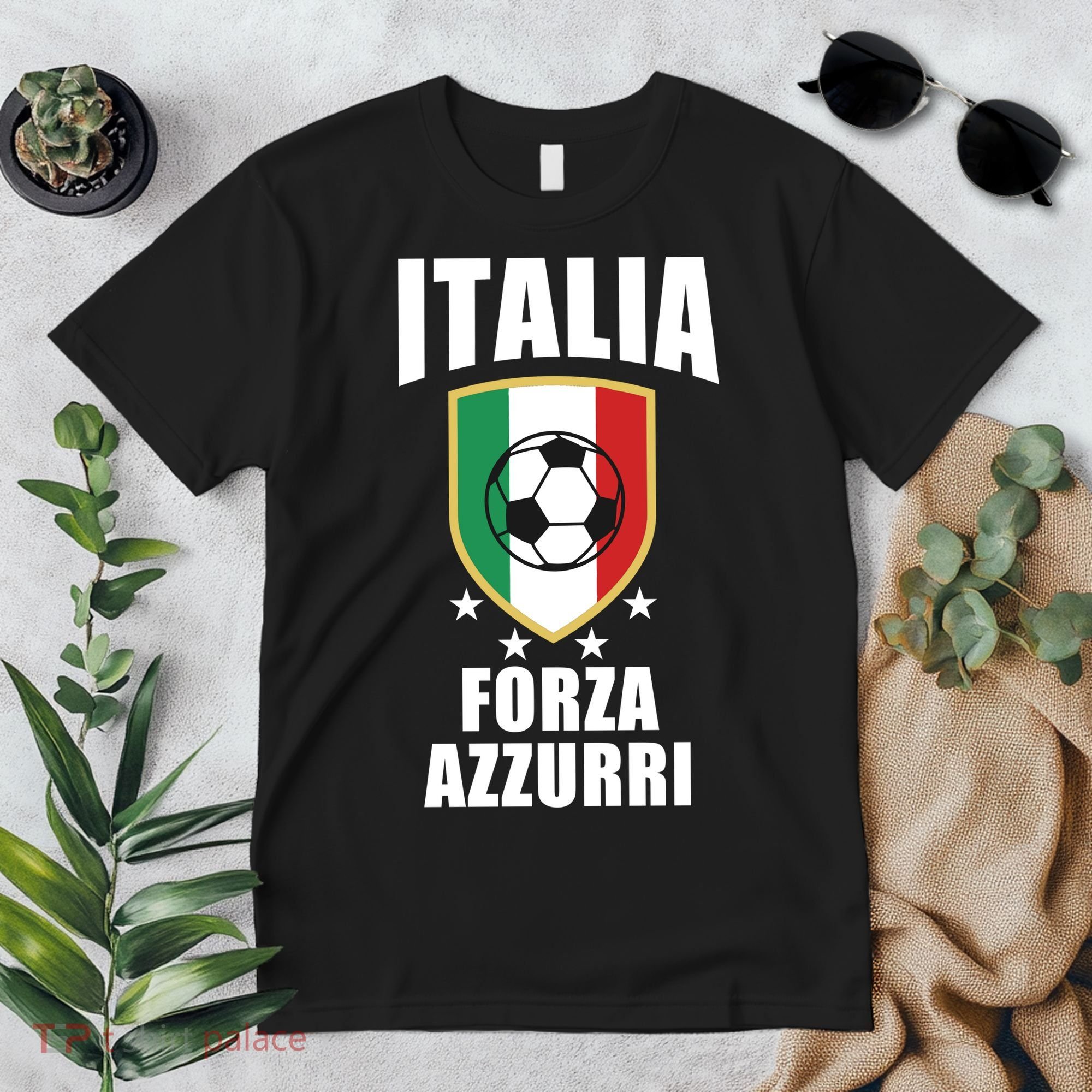 Italia Soccer Forza Azzurri Premium T-Shirt