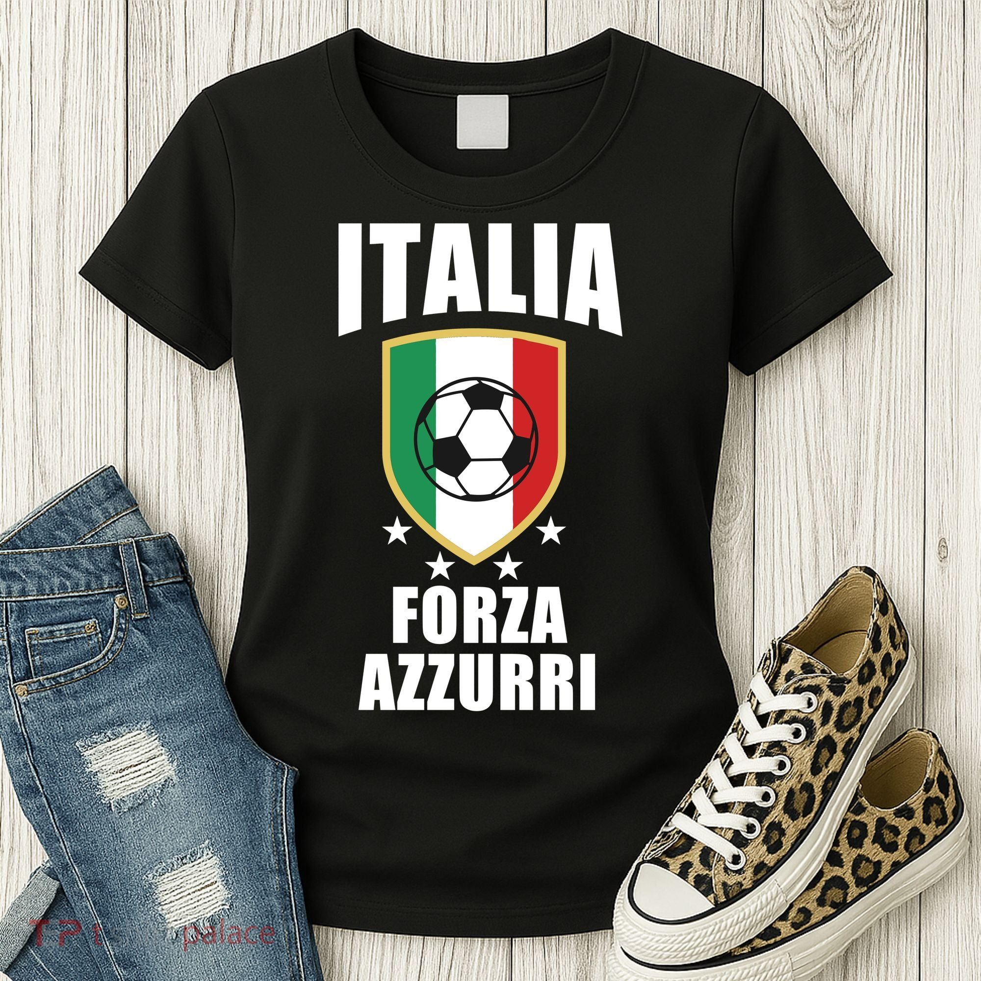 Italia Soccer Forza Azzurri Women's T-Shirt