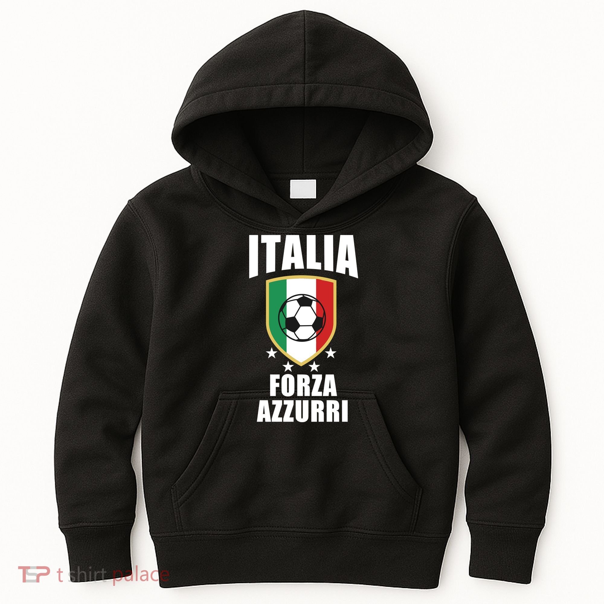 Italia Soccer Forza Azzurri Kids Hoodie