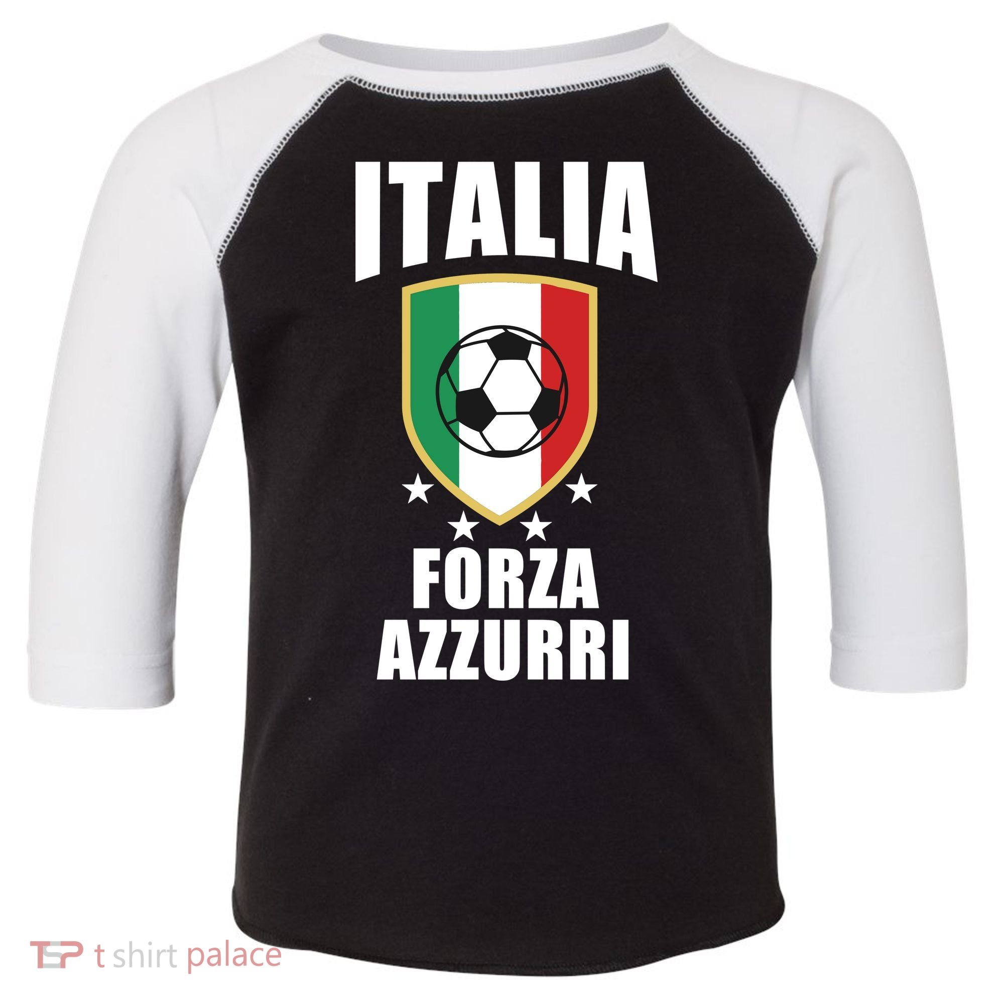 Italia Soccer Forza Azzurri Toddler Fine Jersey T-Shirt