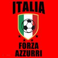 Italia Soccer Forza Azzurri Santa Hat thumb 1