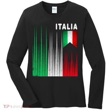 Italia Soccer Jersey Vintage Women's Long Sleeve Shirt