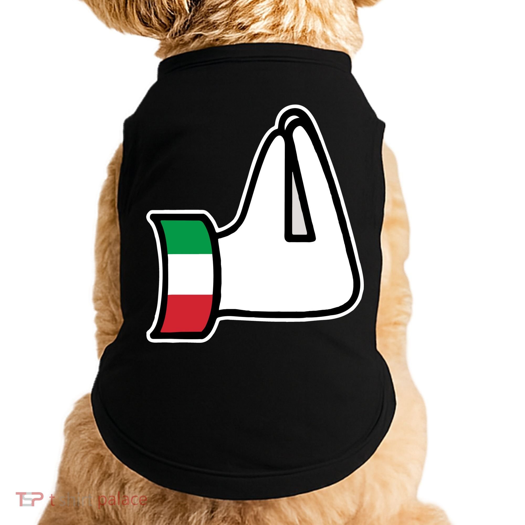 Italian Hand Gesture Funny Doggie Tank