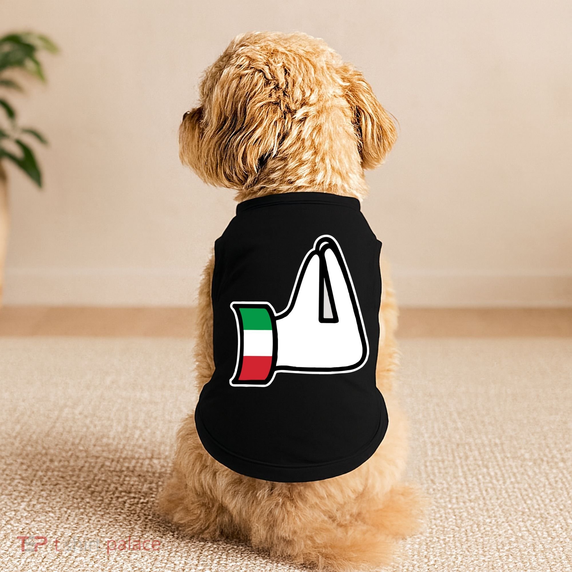 Italian Hand Gesture Funny Doggie Tank