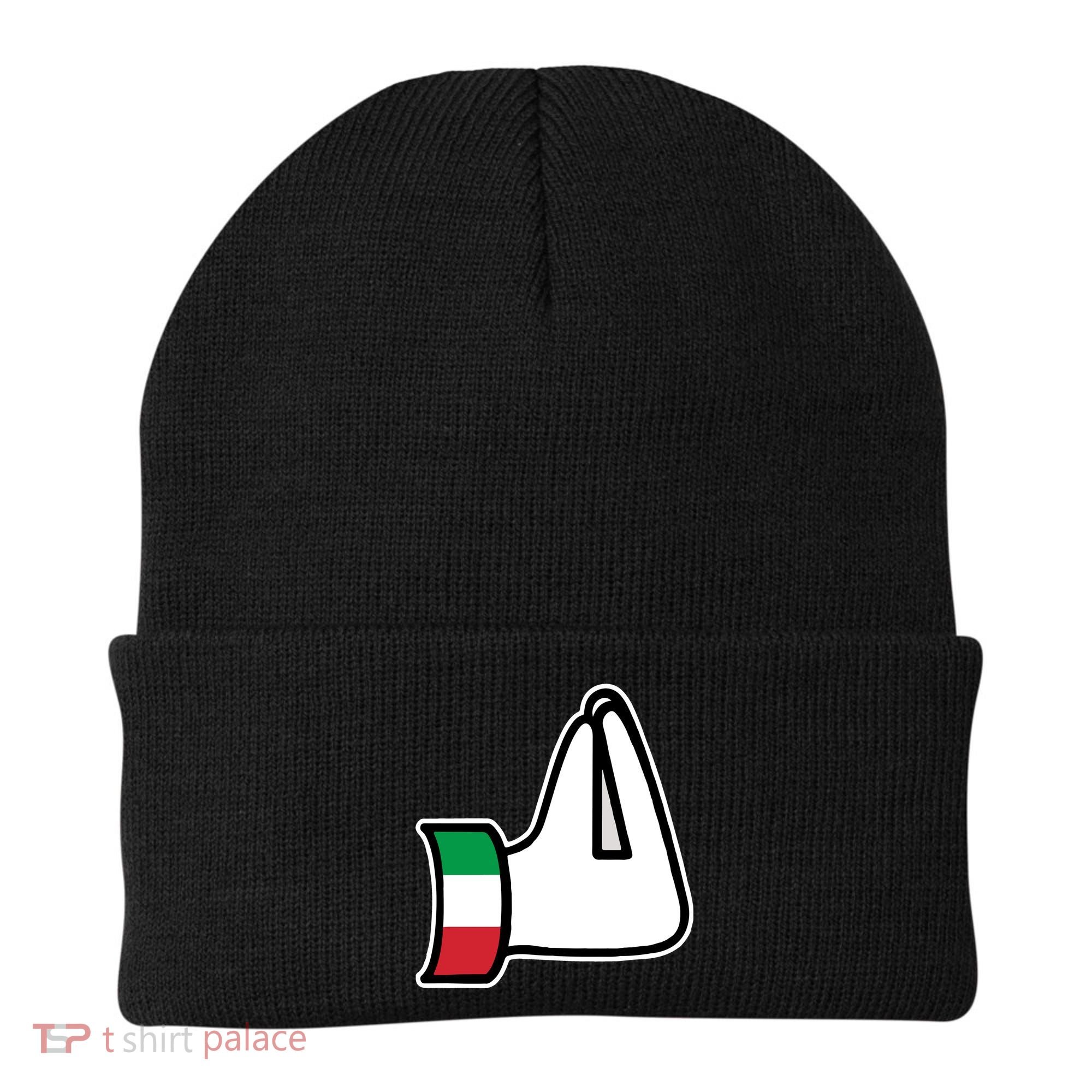 Italian Hand Gesture Funny Beanie