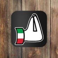 Italian Hand Gesture Funny Coaster thumb 0
