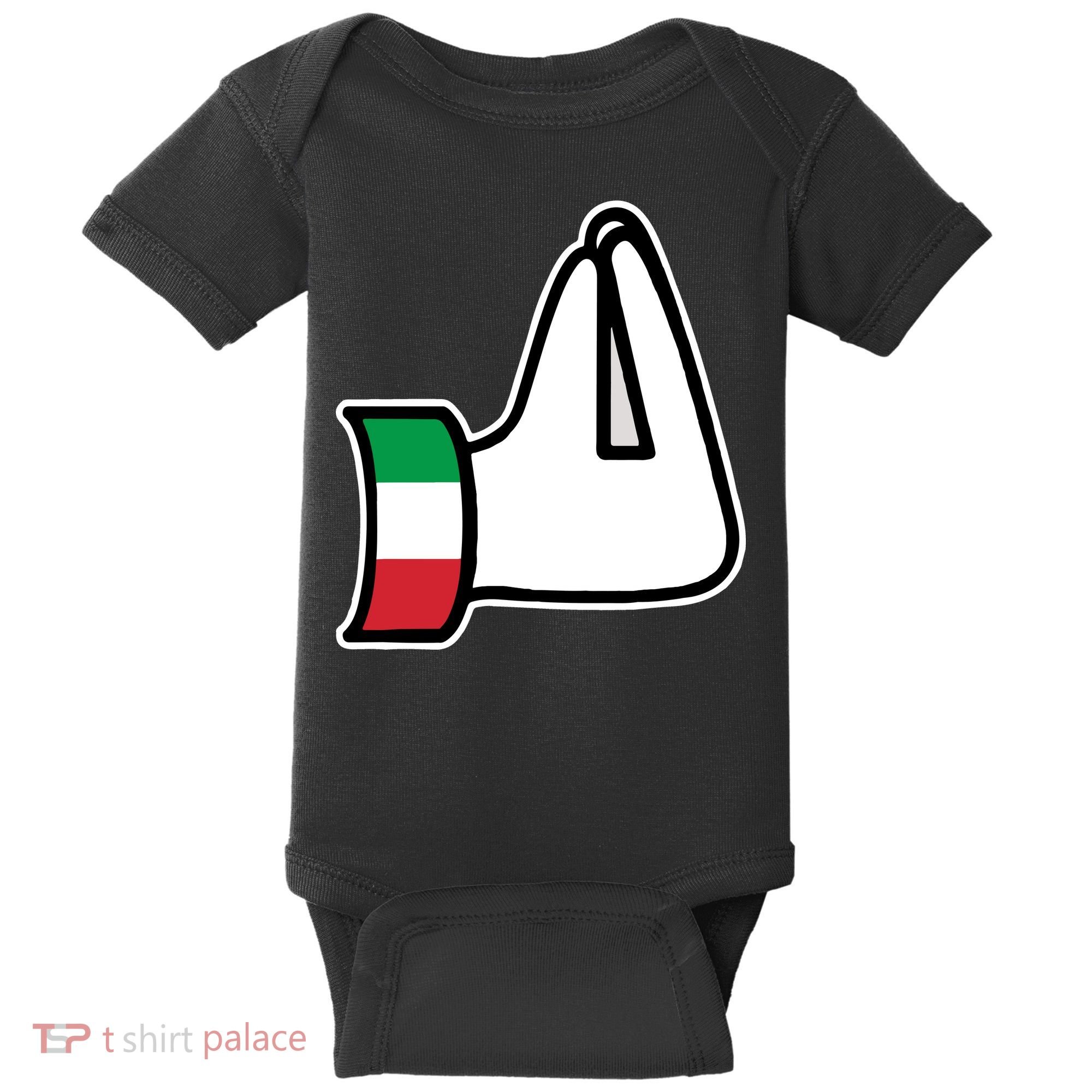 Italian Hand Gesture Funny Baby Bodysuit
