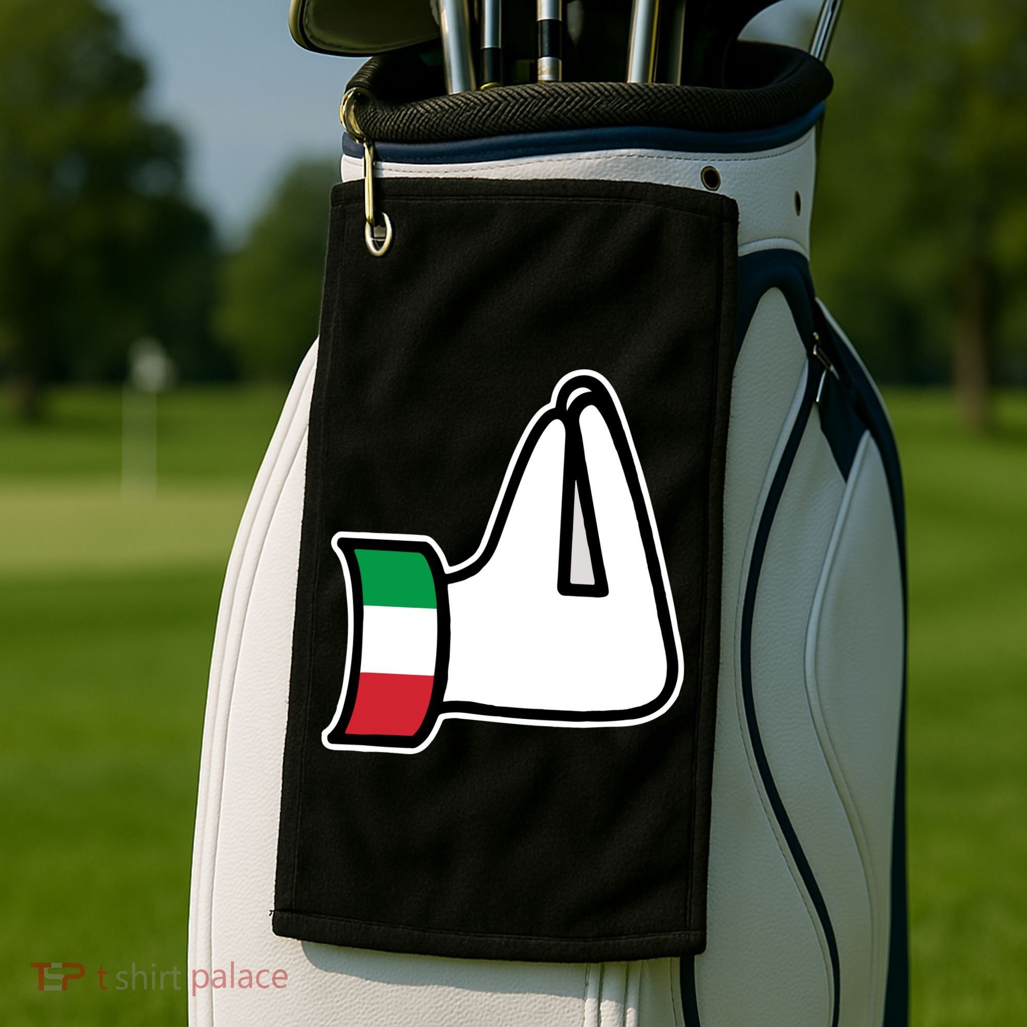 Italian Hand Gesture Funny Golf Towel
