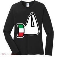 Italian Hand Gesture Funny Women's Long Sleeve Shirt thumb 0