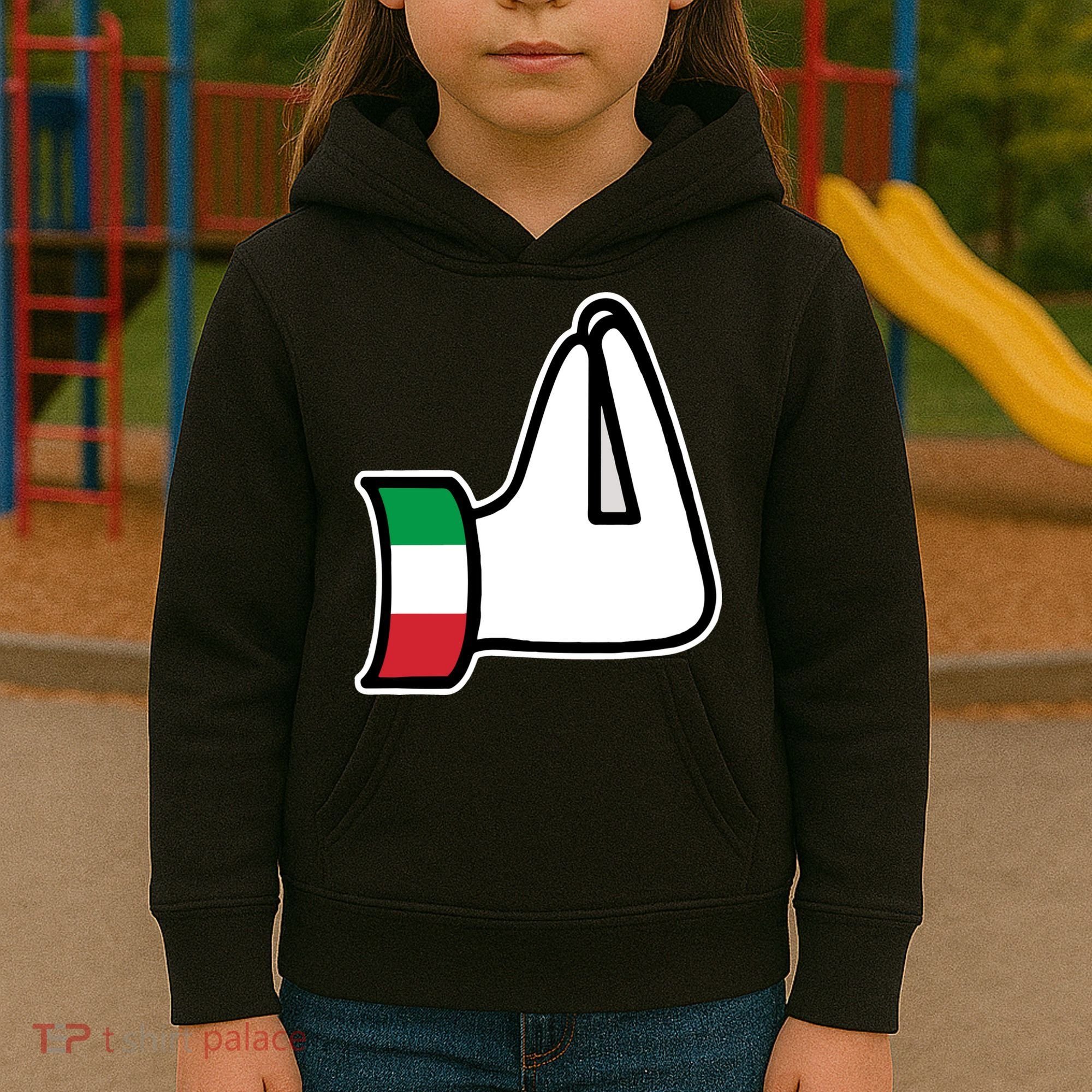 Italian Hand Gesture Funny Kids Hoodie