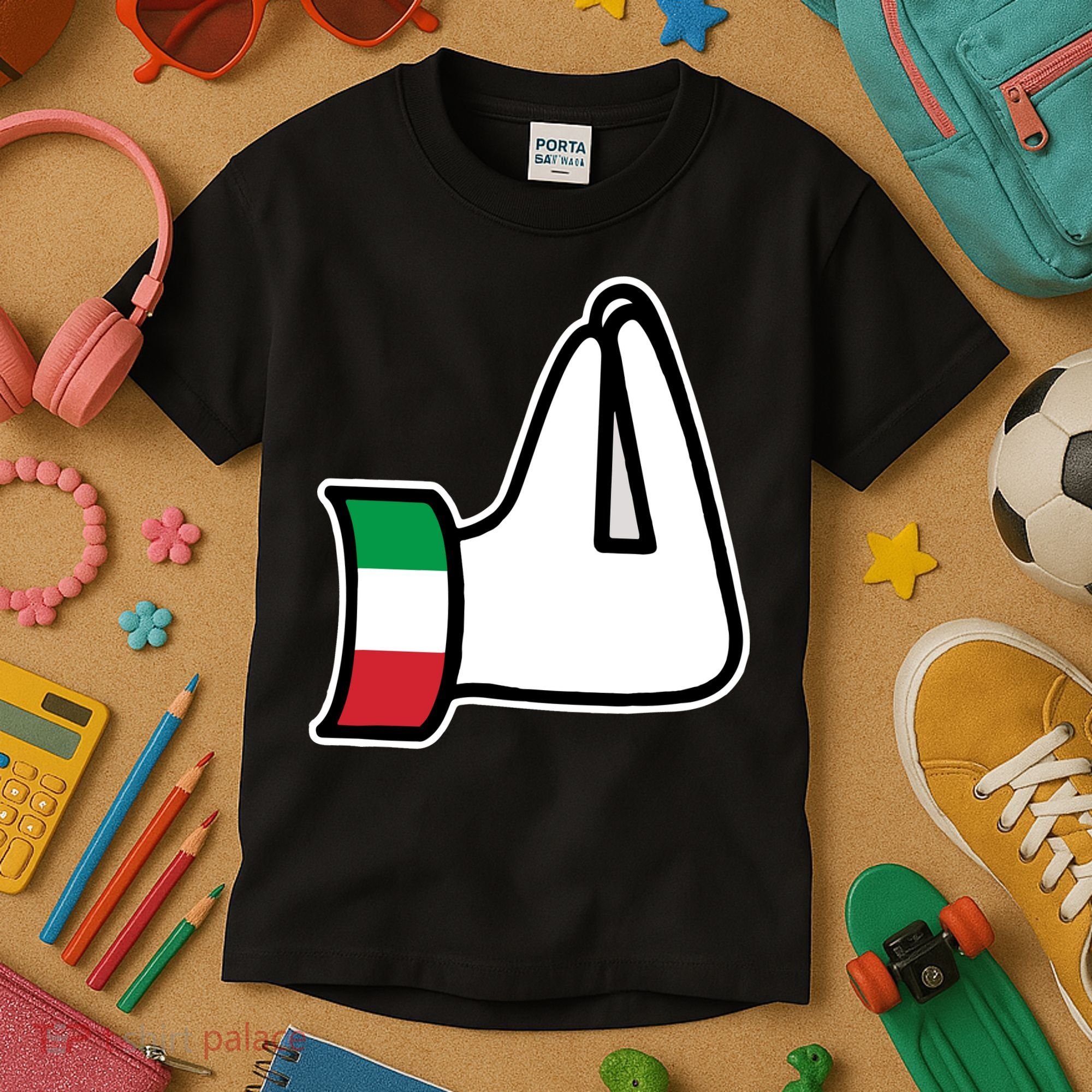 Italian Hand Gesture Funny Kids T-Shirt