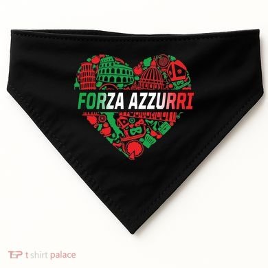 Italian Heart Forza Azzurri USA-Made Doggie Bandana