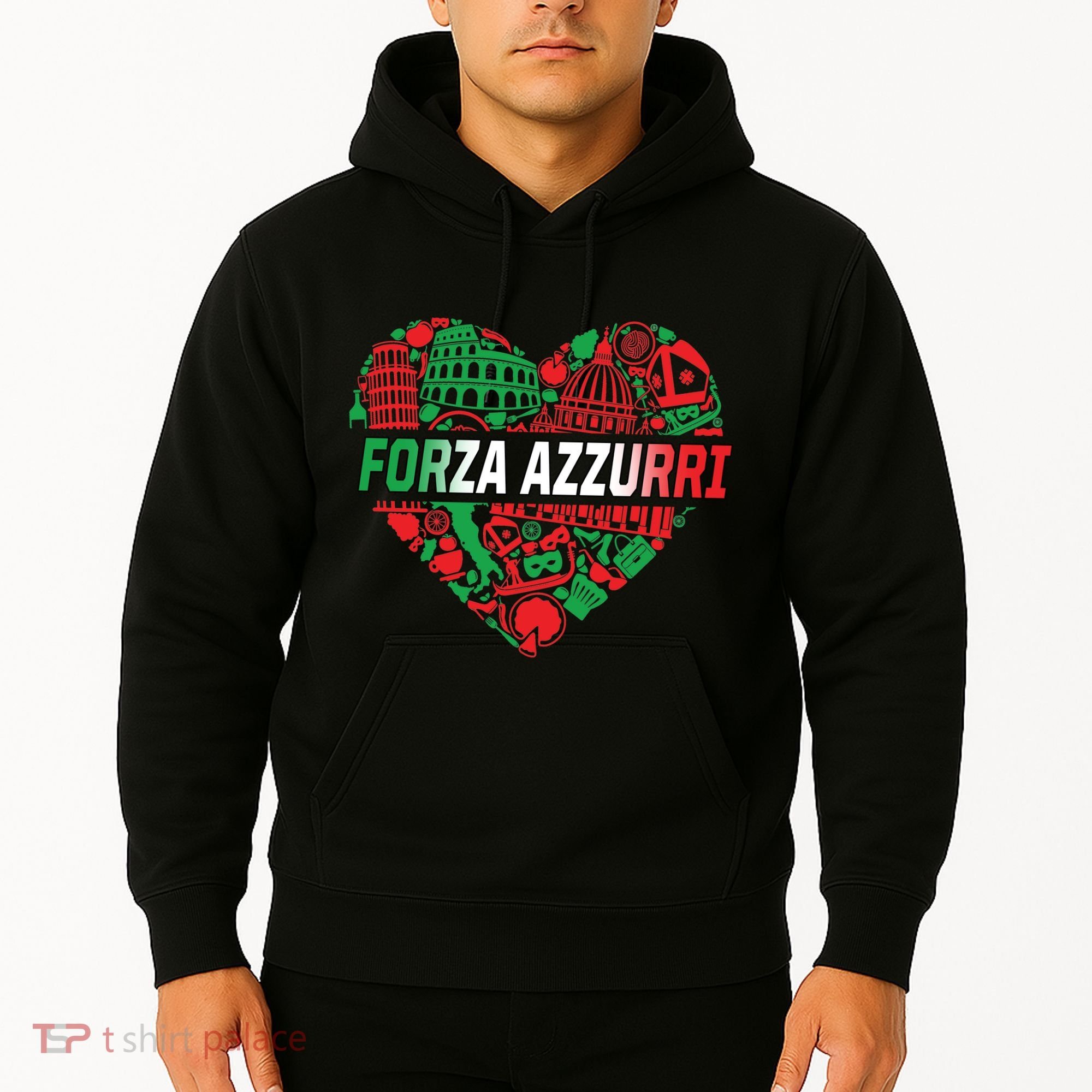 Italian Heart Forza Azzurri Hoodie