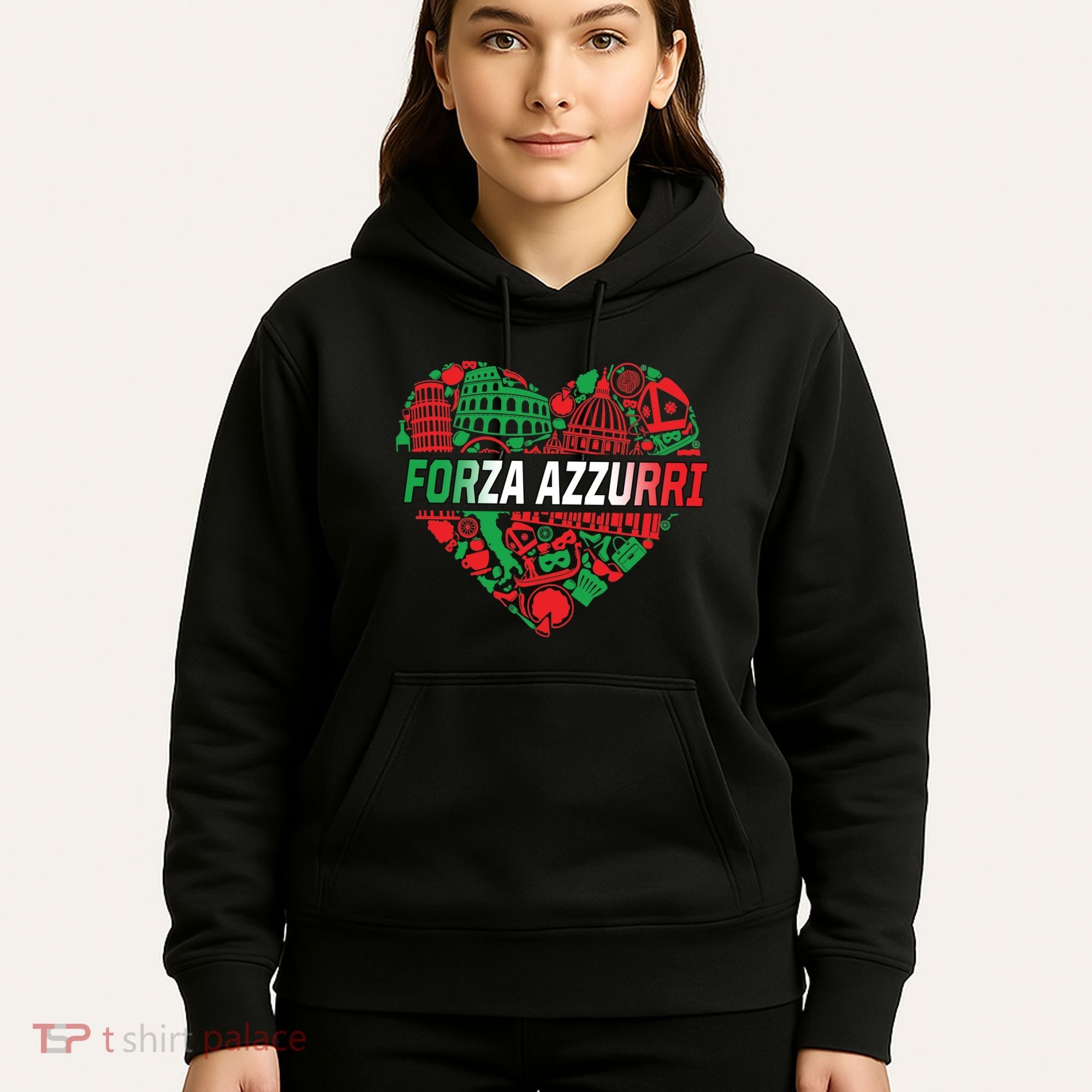 Italian Heart Forza Azzurri Hoodie