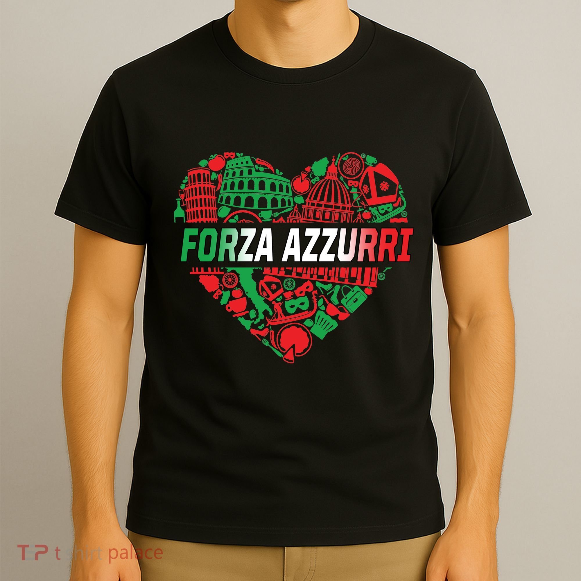 Italian Heart Forza Azzurri T-Shirt