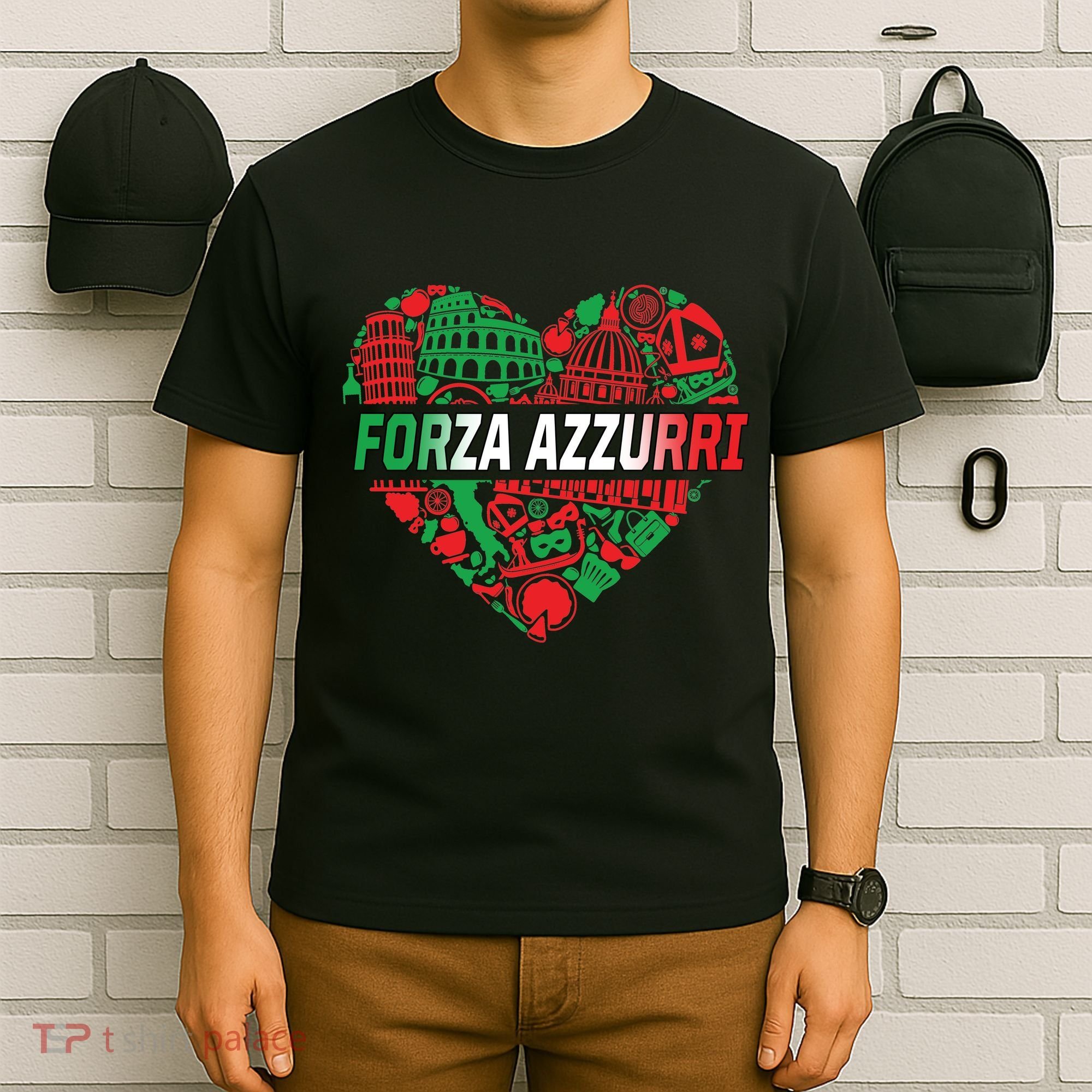 Italian Heart Forza Azzurri T-Shirt