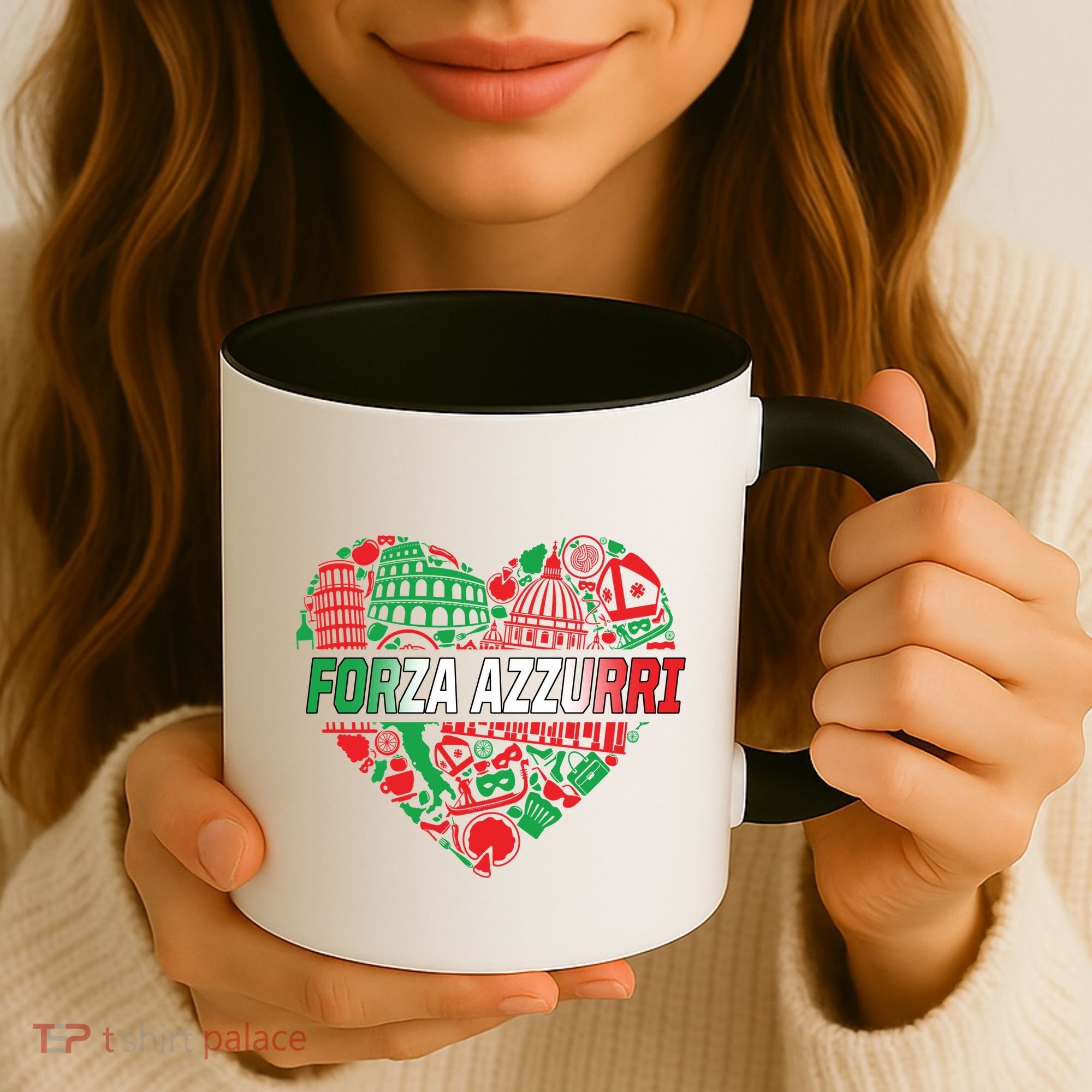 Italian Heart Forza Azzurri Coffee Mug