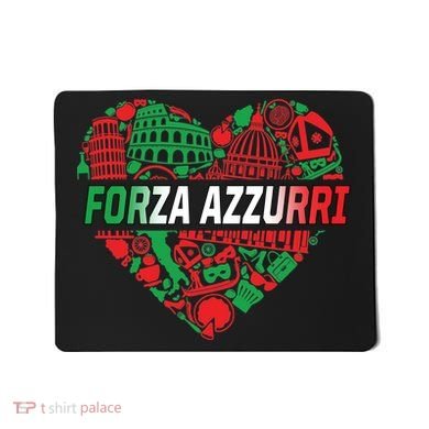 Italian Heart Forza Azzurri Mousepad