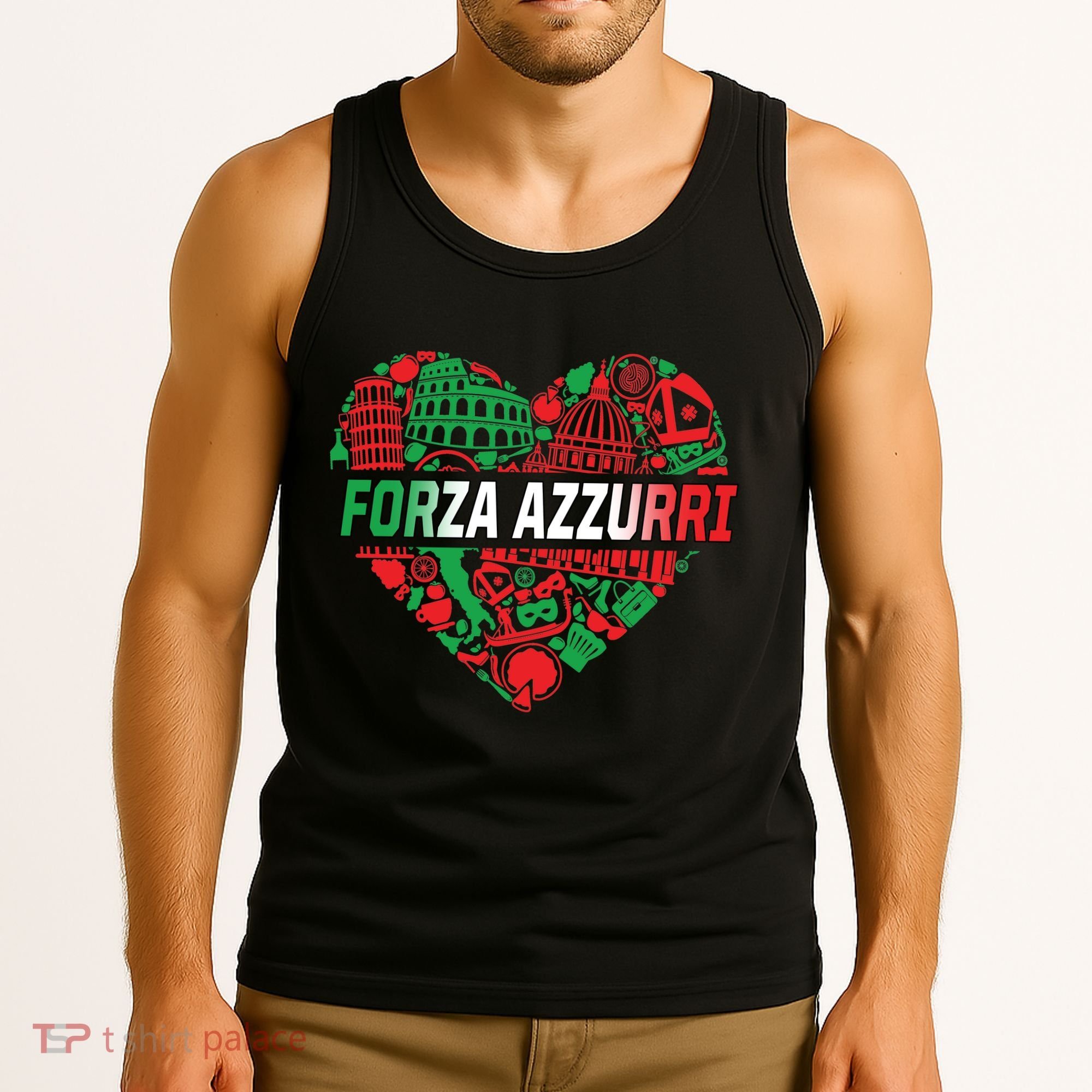 Italian Heart Forza Azzurri Tank Top