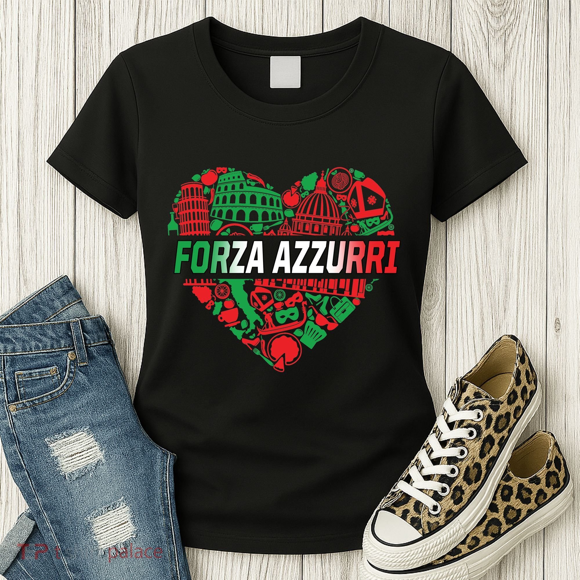 Italian Heart Forza Azzurri Women's T-Shirt