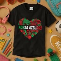Italian Heart Forza Azzurri Kids T-Shirt thumb 3