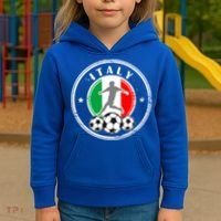 Italian Italia Soccer Italy Kids Hoodie thumb 3