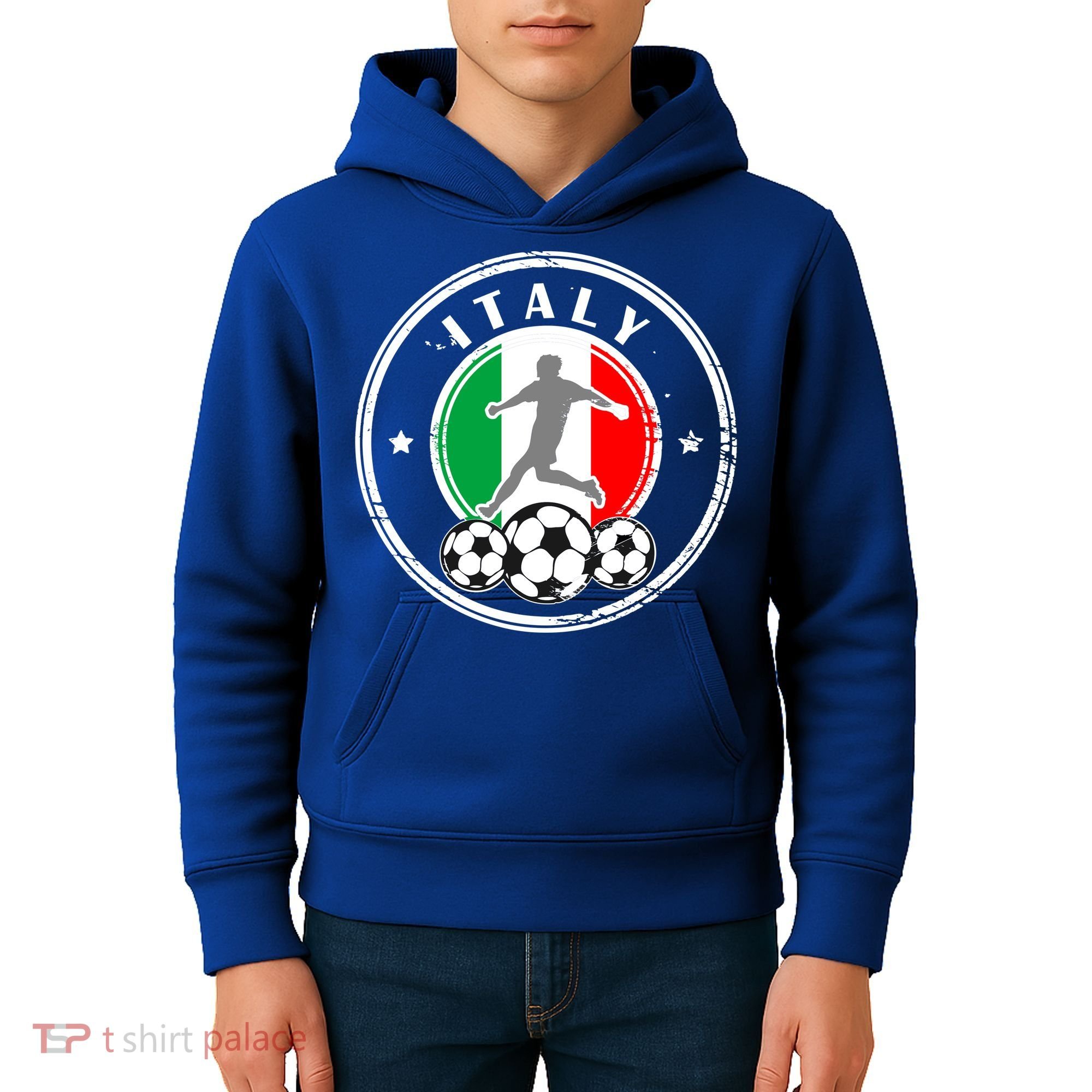 Italian Italia Soccer Italy Kids Hoodie