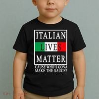 Italian Lives Matter Cause Who's Gona Make The Sauce Toddler T-Shirt thumb 2