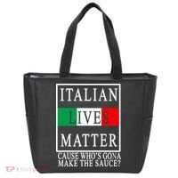 Italian Lives Matter Cause Who's Gona Make The Sauce Tote Bag thumb 0