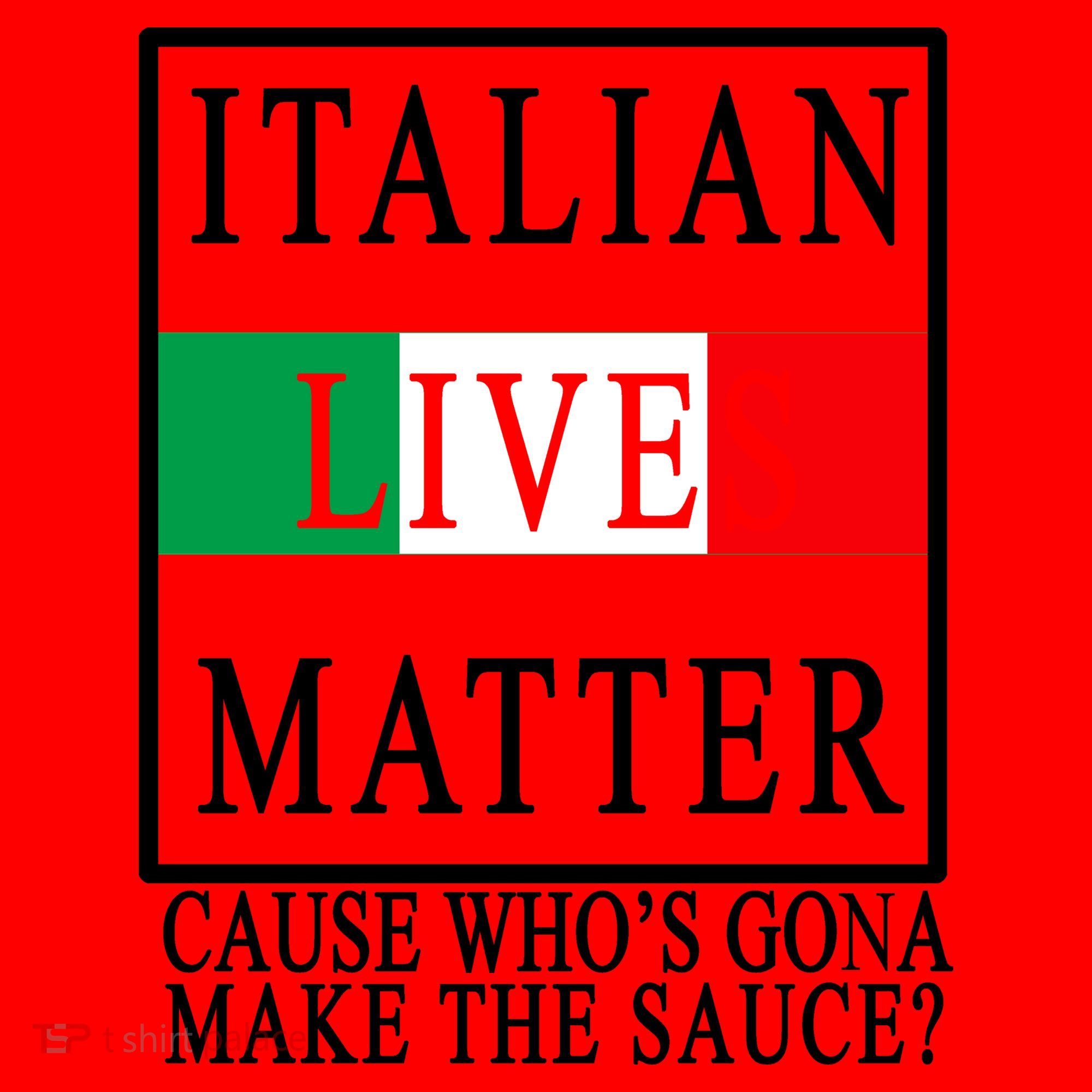 Italian Lives Matter Cause Who's Gona Make The Sauce Santa Hat