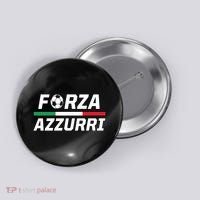 Italian Soccer Forza Azzurri Button thumb 0