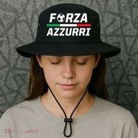 Italian Soccer Forza Azzurri Bucket Hat thumb 3