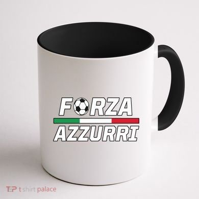 Italian Soccer Forza Azzurri Coffee Mug back