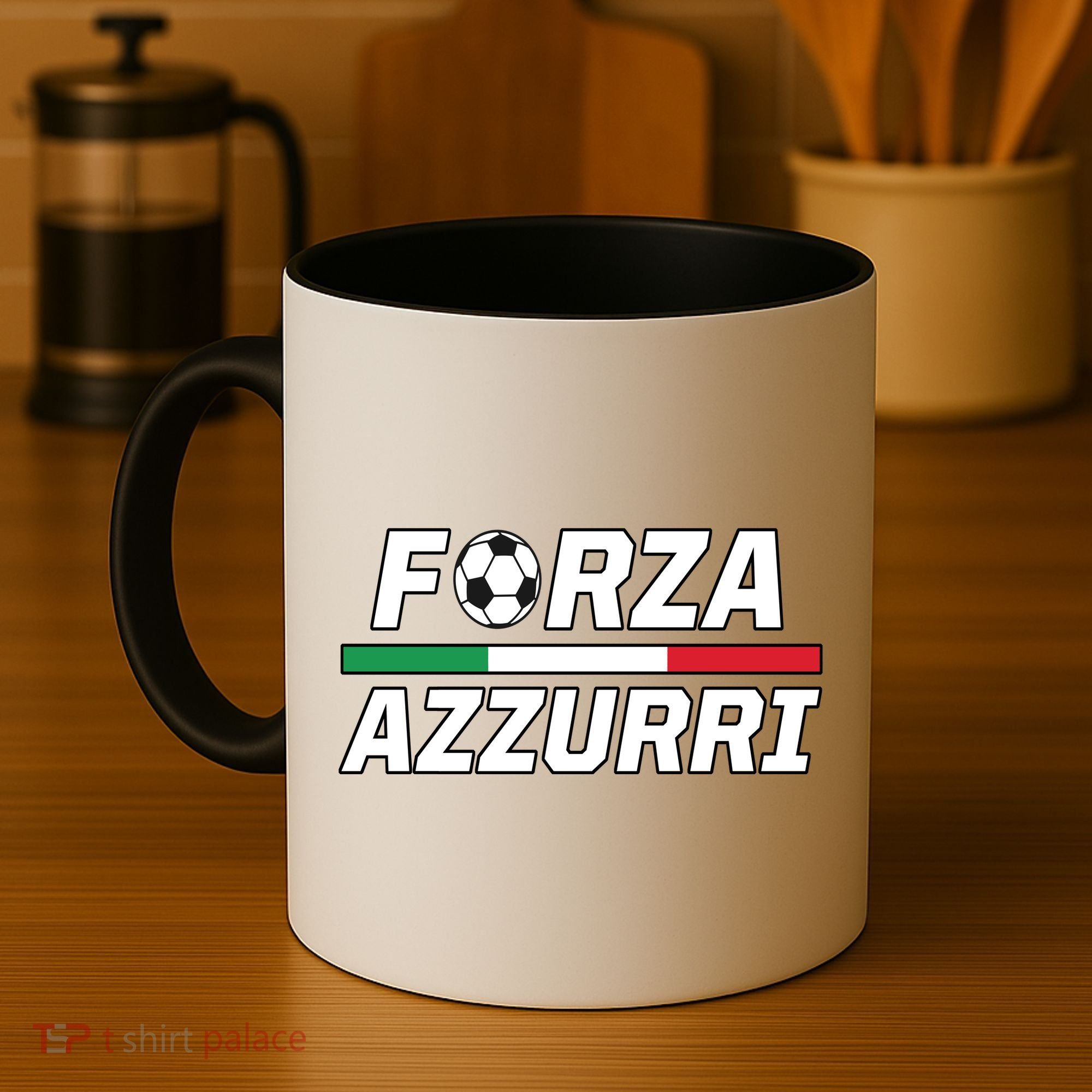 Italian Soccer Forza Azzurri Coffee Mug