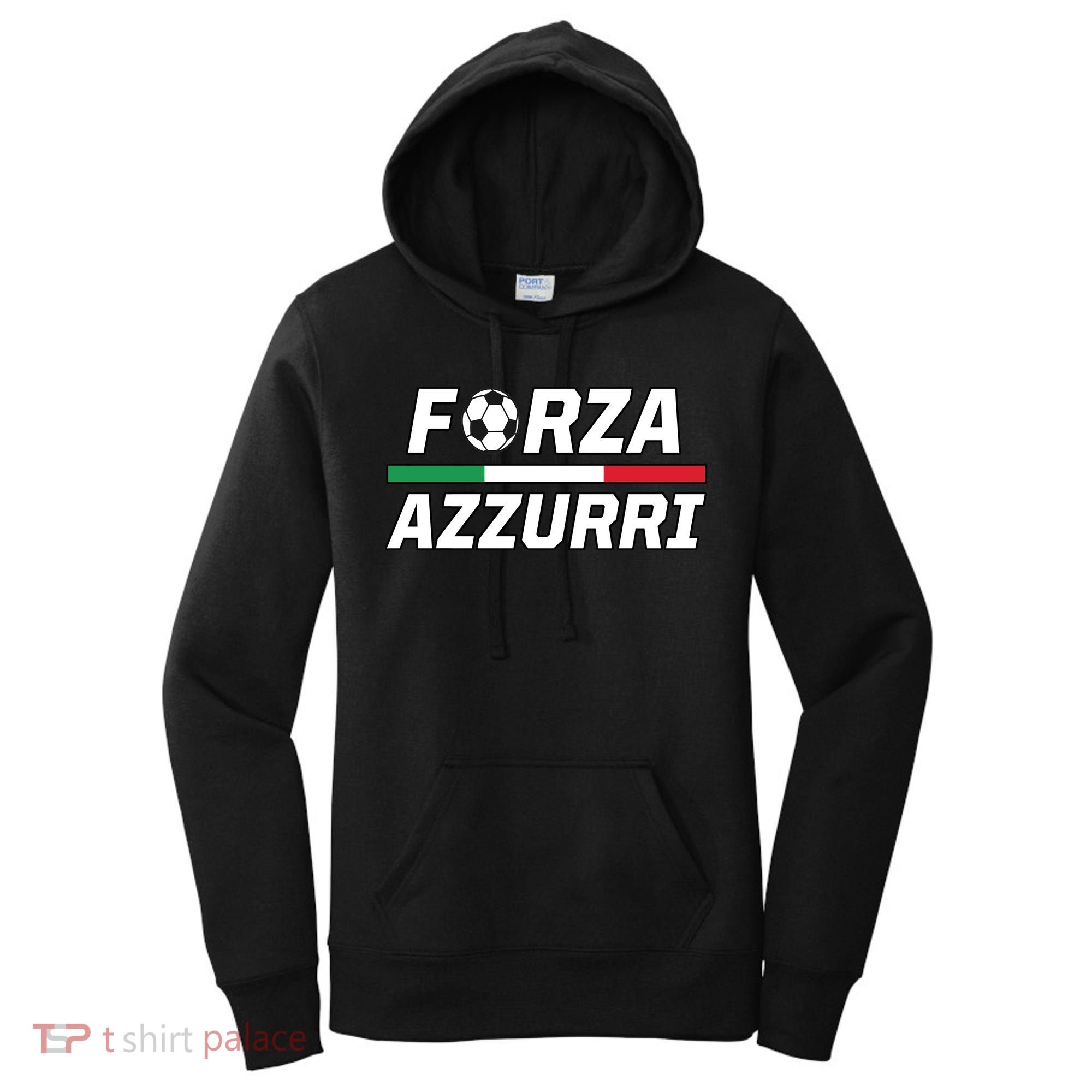 Italian Soccer Forza Azzurri Women's Hoodie