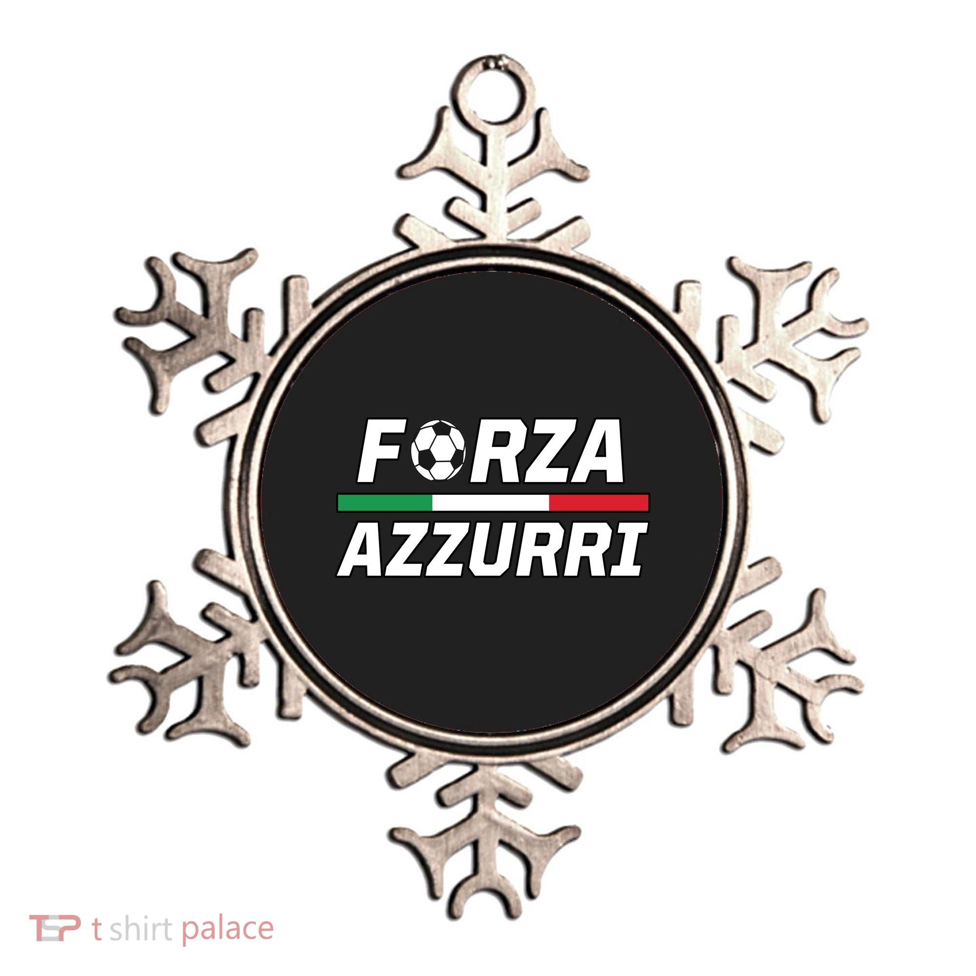 Italian Soccer Forza Azzurri Ornament