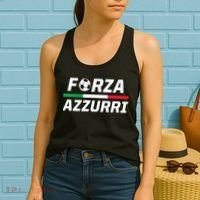Italian Soccer Forza Azzurri Women's Tank Top thumb 2