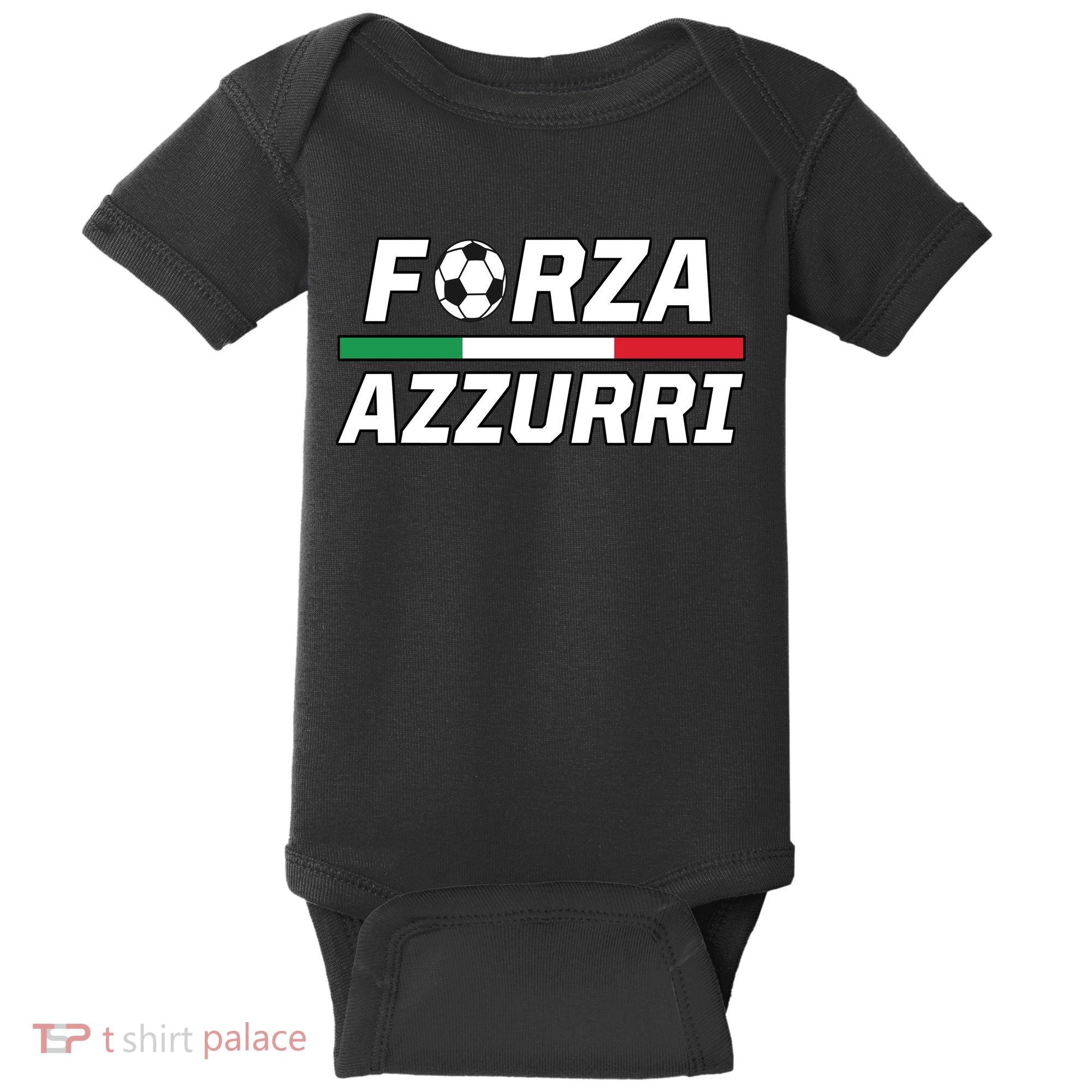 Italian Soccer Forza Azzurri Baby Bodysuit