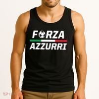 Italian Soccer Forza Azzurri Tank Top thumb 3