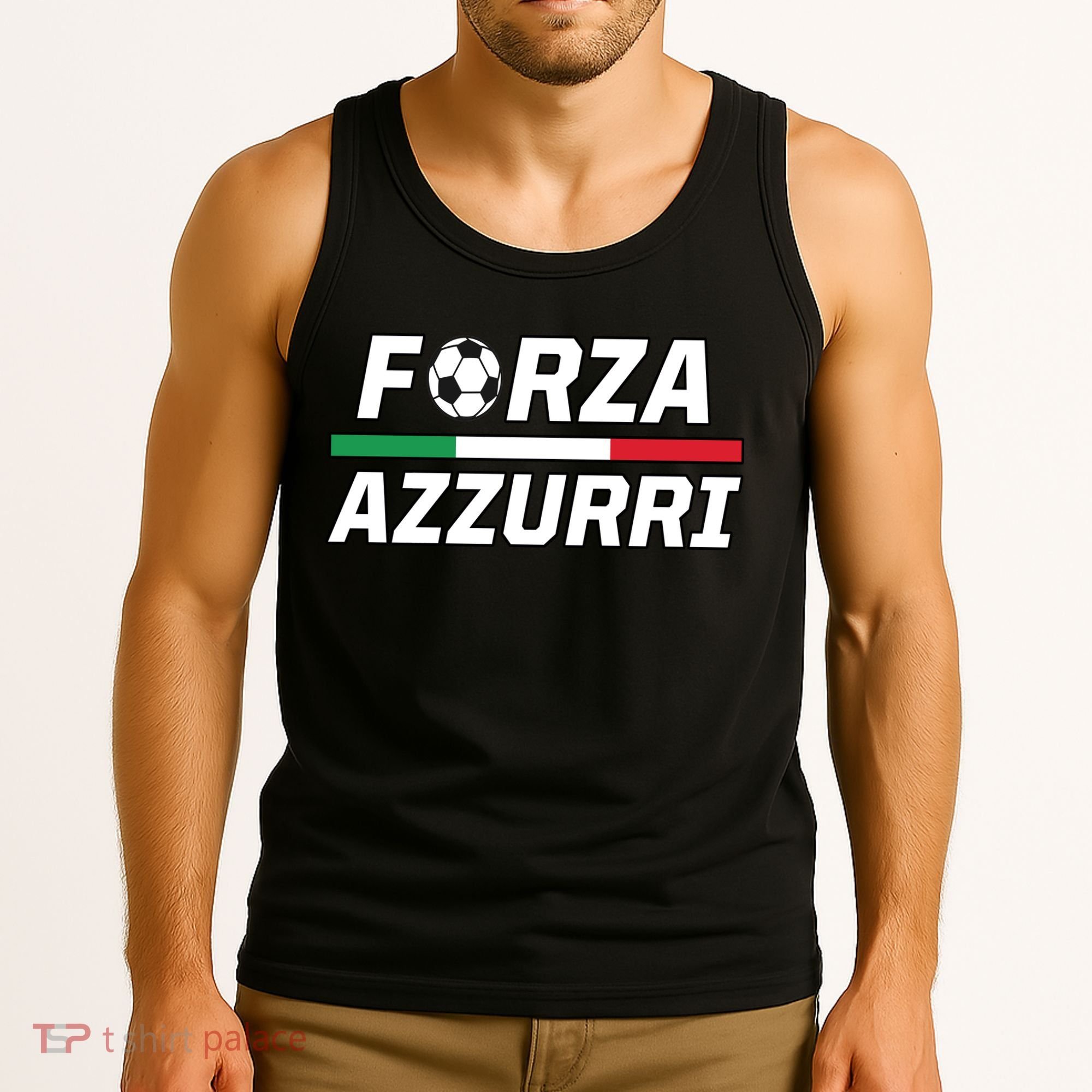 Italian Soccer Forza Azzurri Tank Top