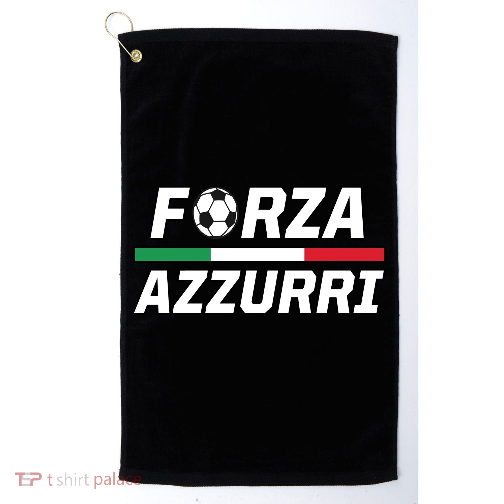 Italian Soccer Forza Azzurri Golf Towel
