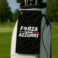 Italian Soccer Forza Azzurri Golf Towel thumb 2