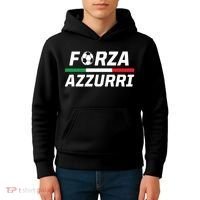 Italian Soccer Forza Azzurri Kids Hoodie thumb 4