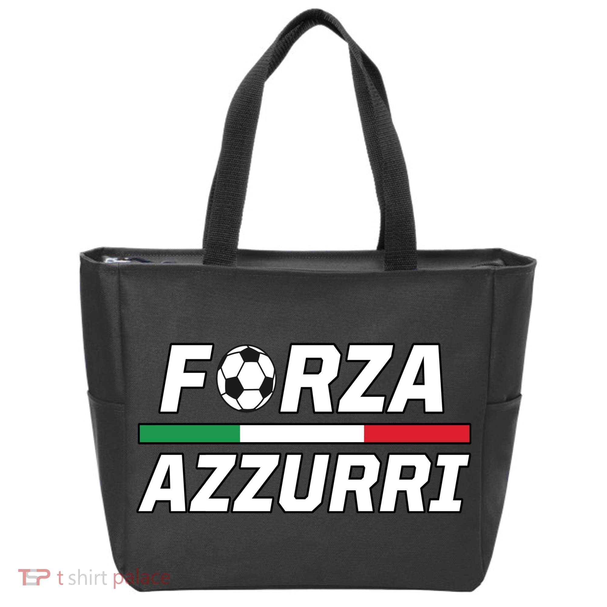 Italian Soccer Forza Azzurri Tote Bag