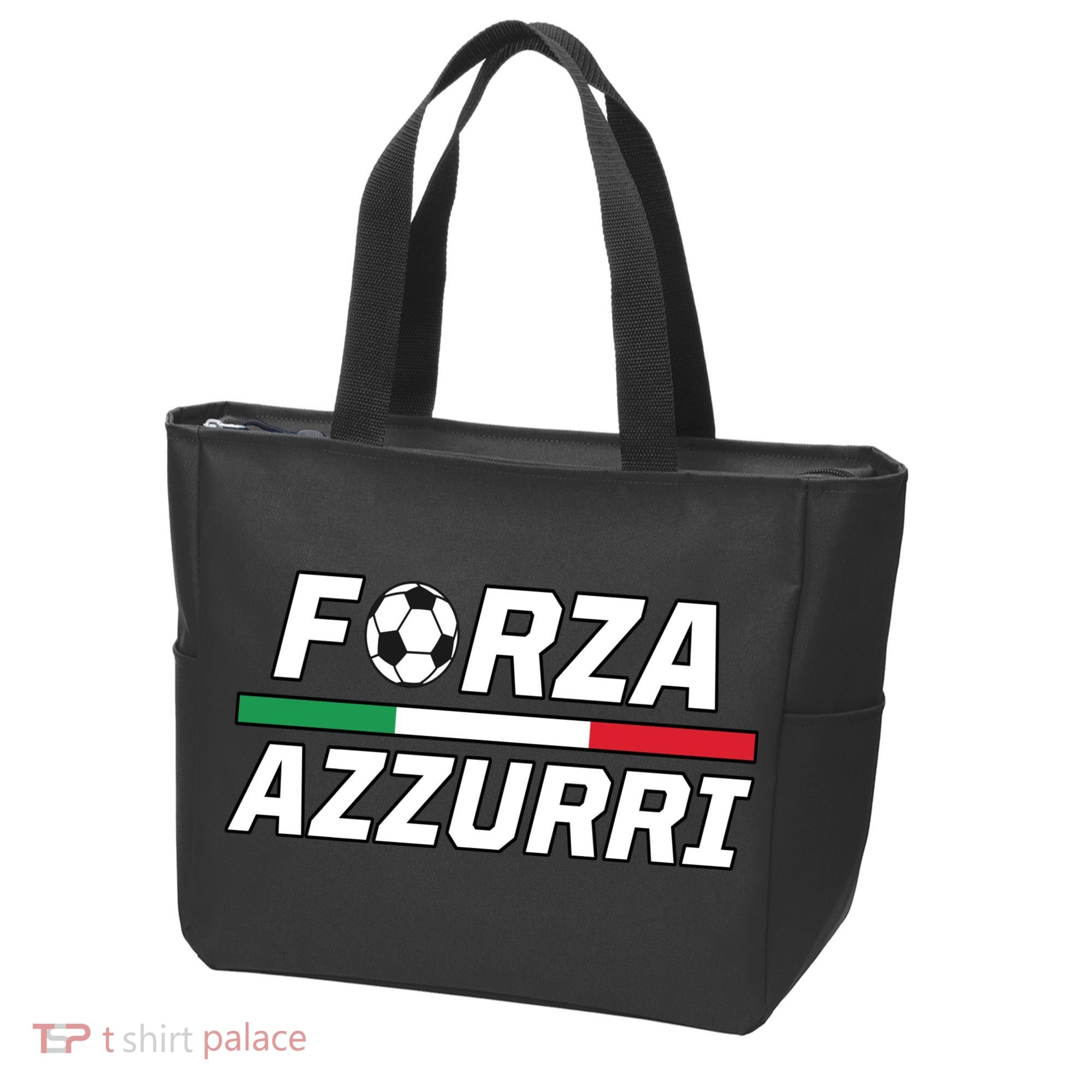 Italian Soccer Forza Azzurri Tote Bag