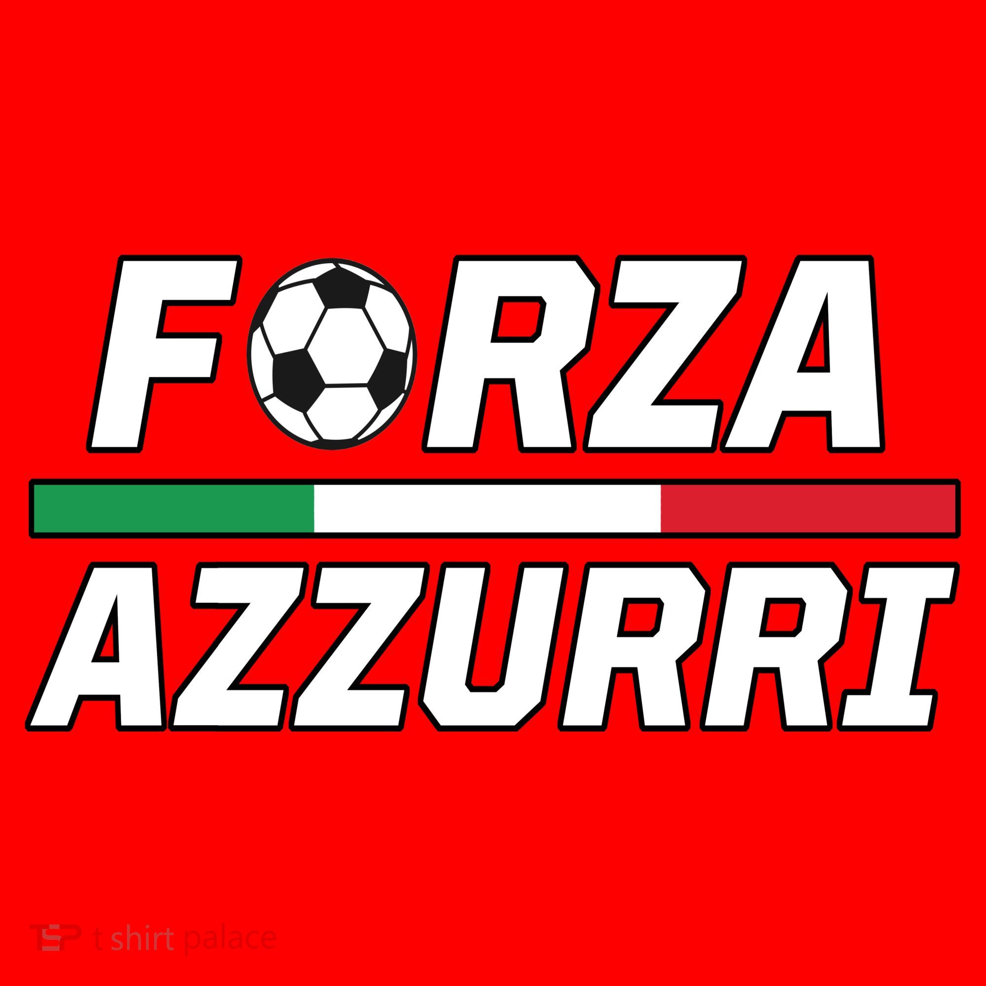 Italian Soccer Forza Azzurri Santa Hat